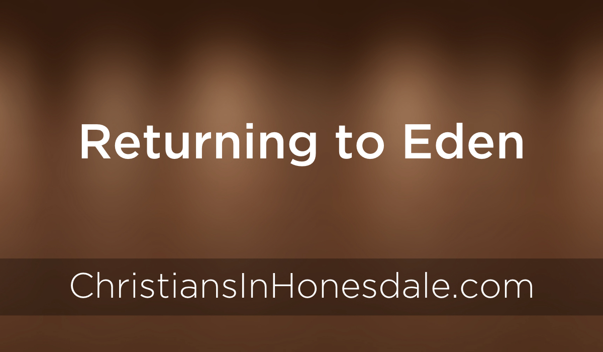 Returning to Eden